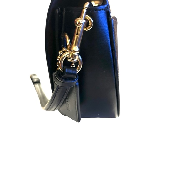 Coach Ellen Crossbody Signature Canvas Brown Black Leather - Picture 6 of 8